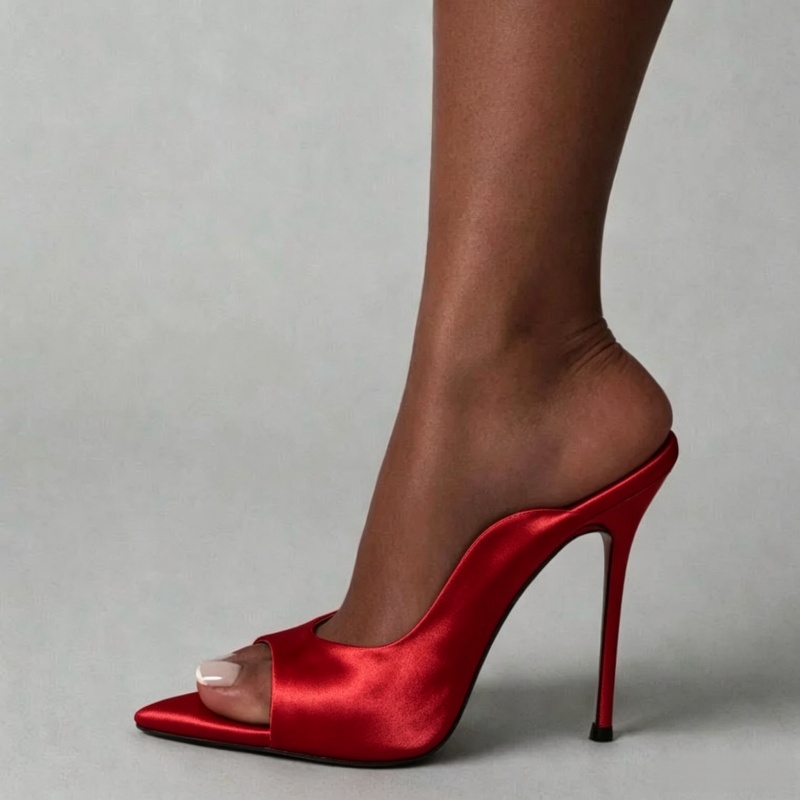 Slip Dress Satin - MKKHOU Fashion Pumps New High Quality