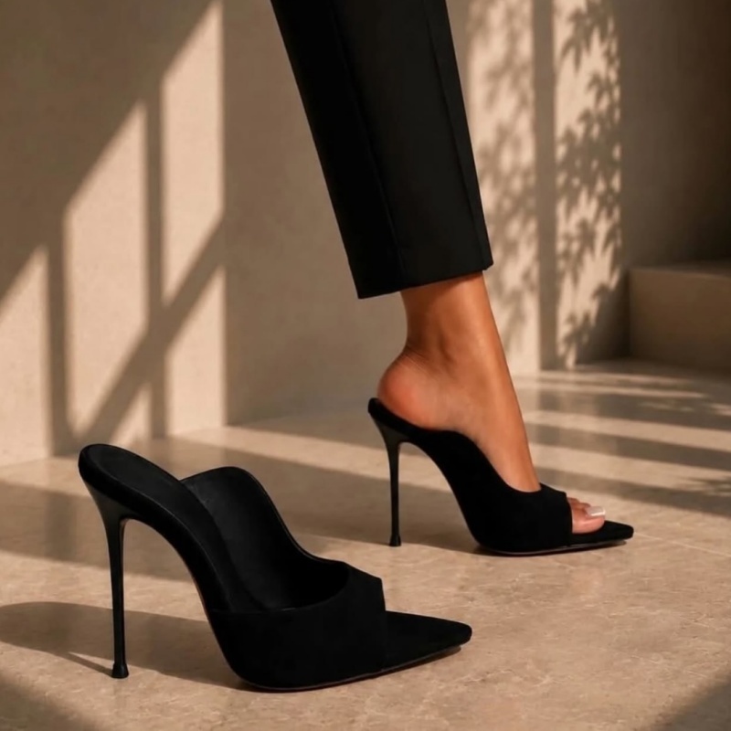 MKKHOU Fashion Pumps New High  - Slip Dress Satin recension och pris