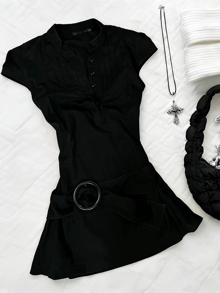 Vintage Style Black Slim Fit P - Corset Waist Cinch recension och pris